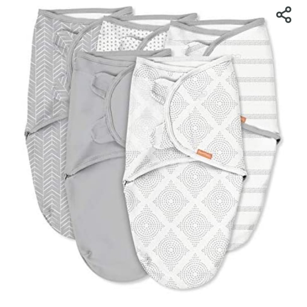 5 Pack of SwaddleMe Swaddles